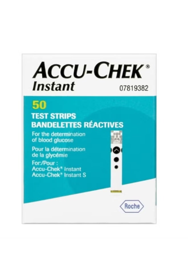 شرائط اختبار Accu-Chek الفورية لجهاز قياس السكر الفوري Instant S، عبوة من قطعتين